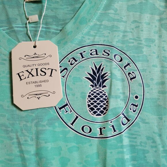 NEW Junior's Medium Sarasota Florida Burnout Tee - Picture 3 of 6